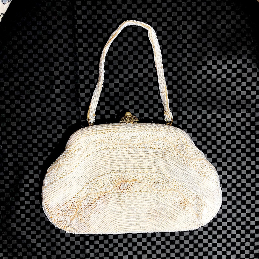 VINTAGE Handmade Beaded Purse